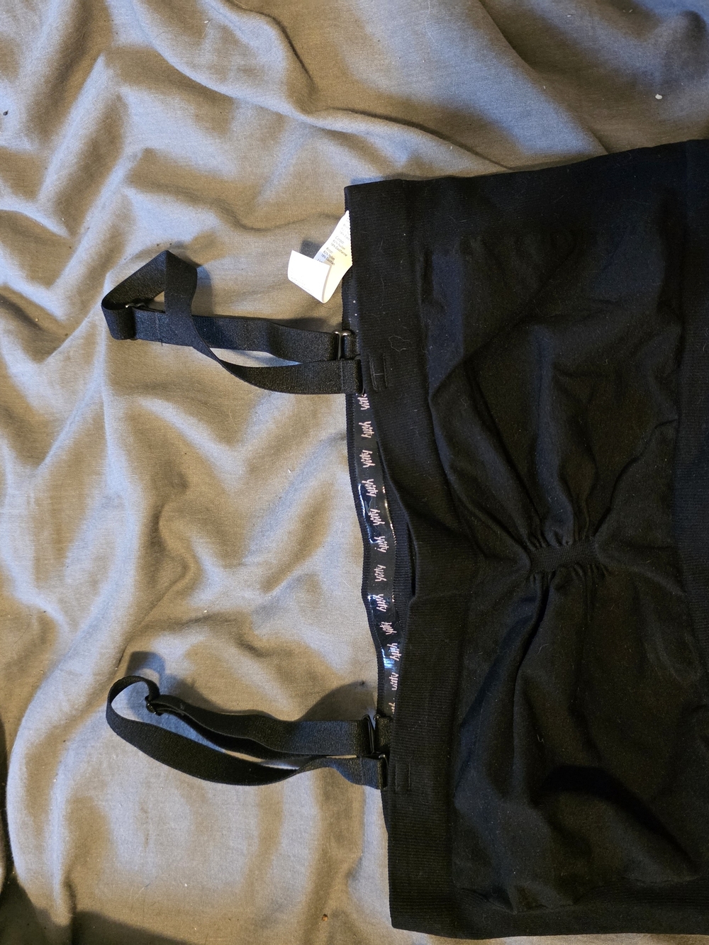 aerie Black Seamless Bralette with Adjustable Straps